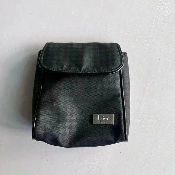 Dior Beauty Houndstooth Mini Pouch travel‎ makeup cosmetic bag - Picture 1 of 9
